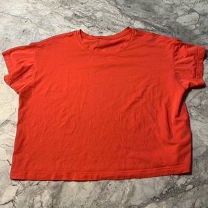 Lululemon red cates tee